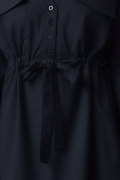 Trendyol Collection Tmavě modré mini tkané šaty - tunelový detail s otvorem v pase, Twoaw25el00166