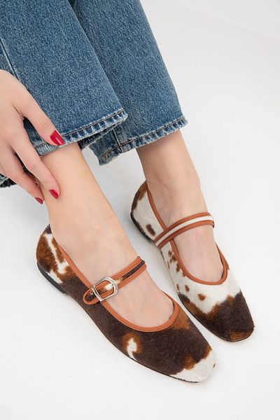SOHO 19849 Model Brown-Beige Women's Ballerinas