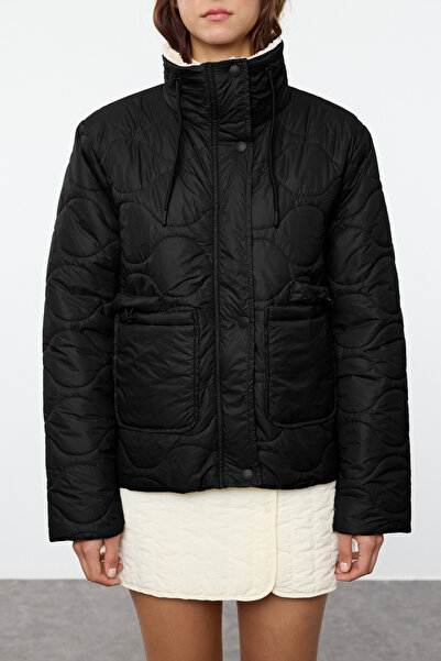 Trendyol Collection Black Regular Fit Coat - TWOAW25MO00175