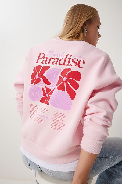 Pink Women Sweatshirts Styles Prices Trendyol Page 4