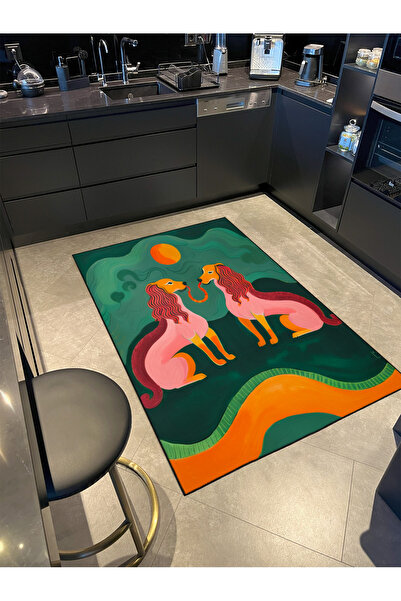 Rugs Modern Halı سجادة ديكور حديثة بنمط الأسد والقمر من مجموعة باريس، ذات طاب...