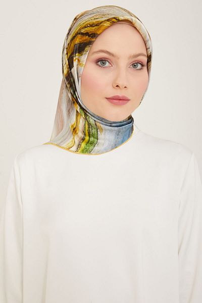 Armine - Μεταξωτό κασκόλ 2024 Άνοιξη και Καλοκαίρι Twill Silk 9102-36