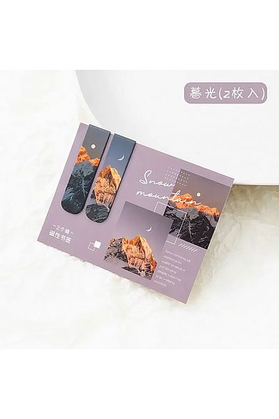 GUGUK Snow Mountain Themed Bookmark