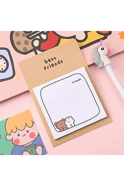 GUGUK Friend Bears Themed Colorful Note Set • Post-It • Sticky Note