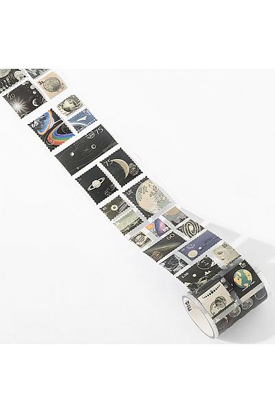 GUGUK Bullet Journal - Moon Landing Era Themed Roll Sticker