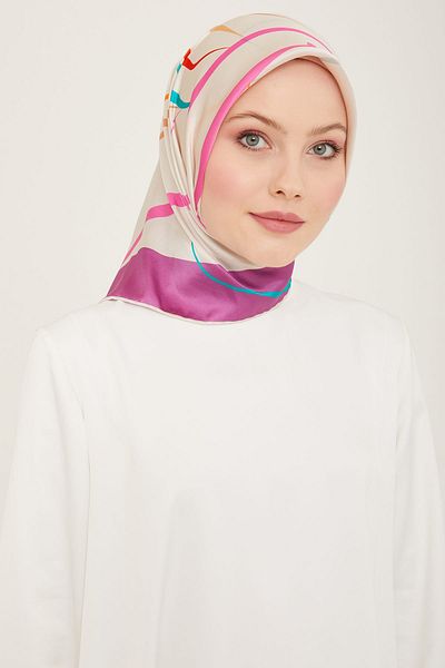 Armine - Μεταξωτό κασκόλ 2024 Άνοιξη και Καλοκαίρι Twill Silk 9115-05