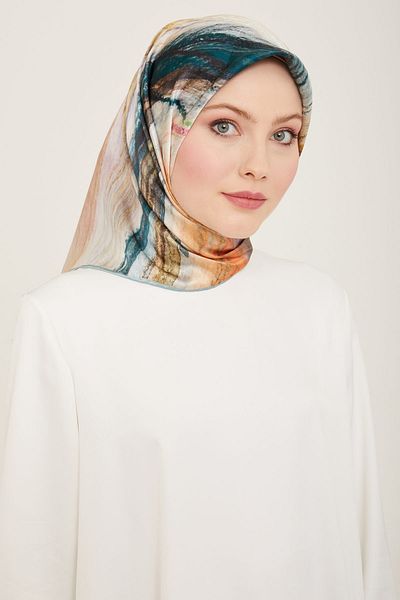 Armine - Μεταξωτό Φουλάρι 2024 Άνοιξη Καλοκαίρι Twill Silk 9102-34