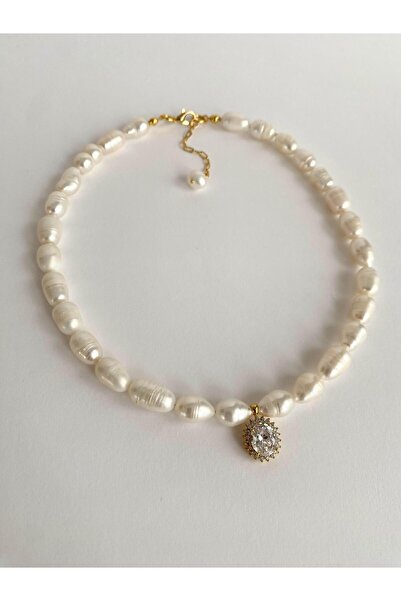 ı feel free more then ever that moment Arpa Beyaz Büyük Gerçek İnci Kolye