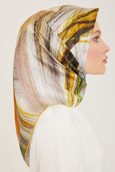 Armine - Μεταξωτό κασκόλ 2024 Άνοιξη και Καλοκαίρι Twill Silk 9102-36