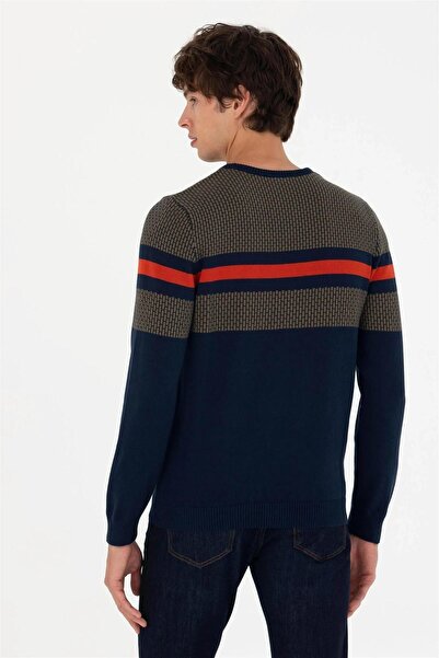 U.S. Polo Assn. Men's Navy Blue Sweater ELİFSU BUTİKHOME