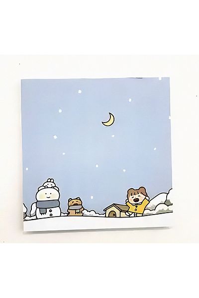 GUGUK Snowman Themed Colorful Note Set (Ggk-Me082)