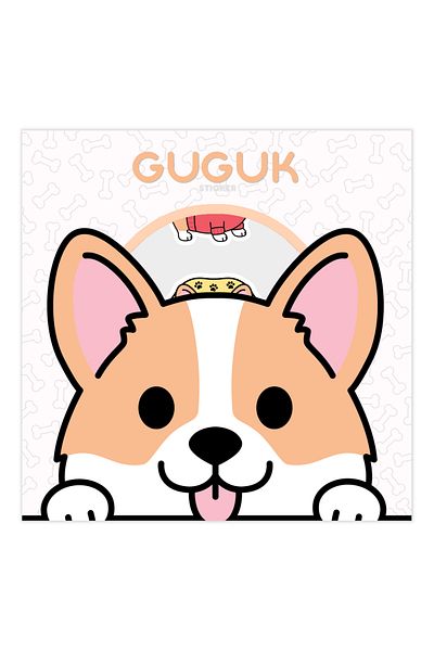 GUGUK Corgi Sticker