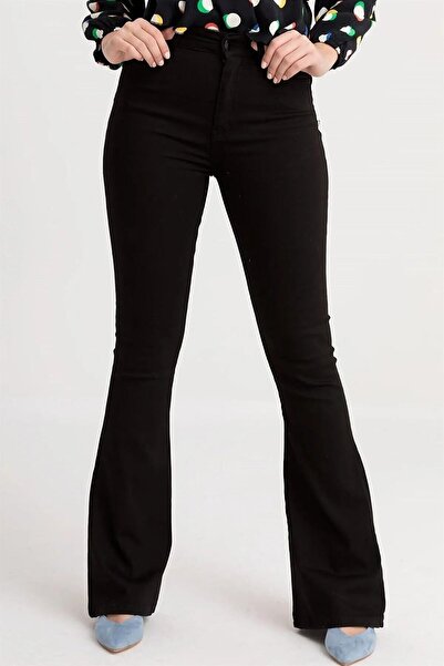 JAXEN Ns-75947 Black Stretch Fabric Spanish Skinny Jeans