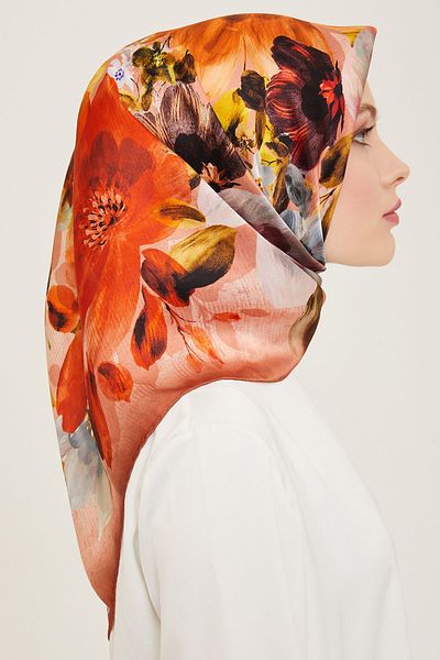 Armine - Μεταξωτό κασκόλ 2024 Άνοιξη και Καλοκαίρι Twill Silk 9133-50