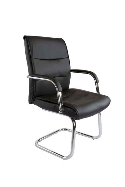 Mahmayi Ergonomic Black Visitor Office Chair with Padded Seat & Molded Back - Nova 2203