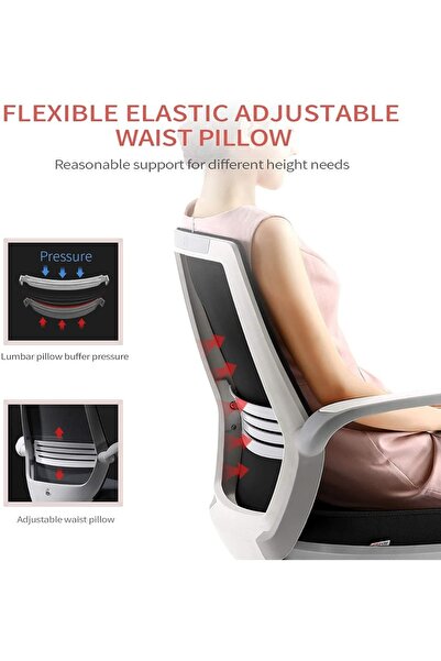 Mahmayi Sihoo Ergonomic Office Chair, Mesh Back, Flip-up Armrests, Lumbar Support, 120° Tilt, Black