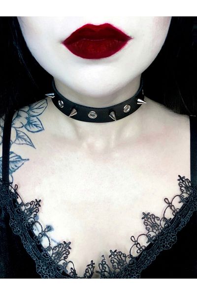 DarkellaStore Gothic, Vintage, Barbed Eyelet Neck Collar Chocker
