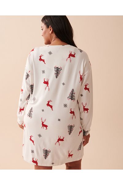 La Vie en Rose Recycled Fibers Long Sleeve Sleepshirt