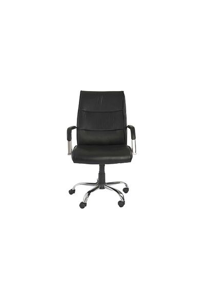 Mahmayi Nova 2203 Ergonomic High Back PU Leather Chair with Lumbar Support, Black