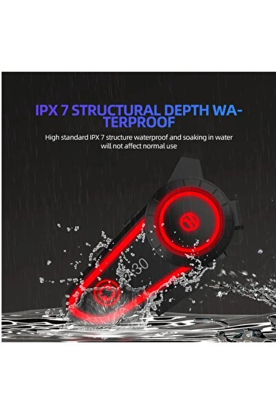 Blic A30 Motosiklet Için Kask Kulaklık Işıklı Intercom