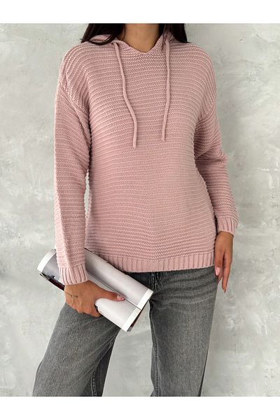 Velista Pulover tricotat cu glugă Minimal Knit