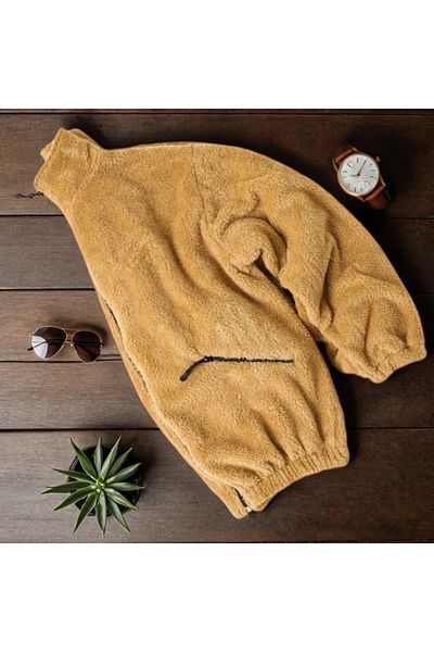 Fifty Color Плюшено яке с цип Oversize