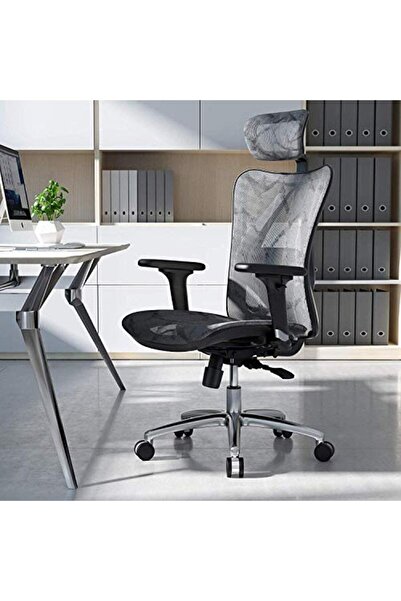 Mahmayi SIHOO M57 Ergonomic Office Chair - 3D Armrests, Breathable Mesh, Adjustable Lumbar Support (Gray)