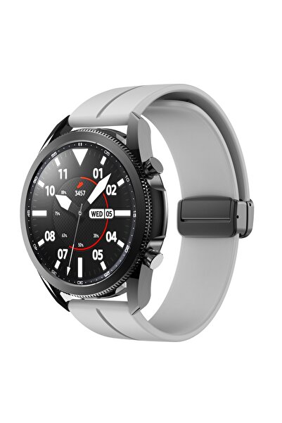 UnDePlus Huawei Watch GT 6/5/4/3/2 Pro 46mm Ultimate SE Elite Kordon Magnetli Ayarlanır Silikon Kordon 22mm