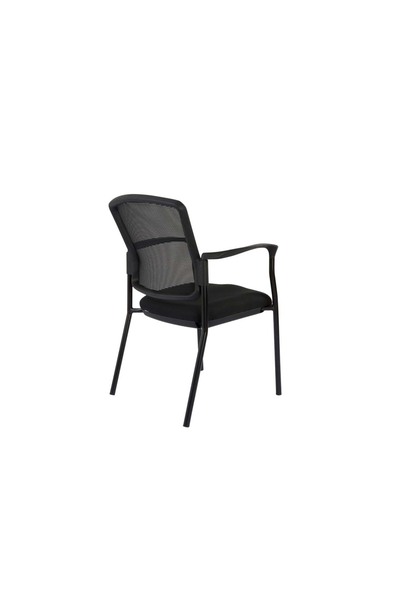 Mahmayi Erica 809NPF Mesh Guest Chair - Ergonomic, Breathable, and Comfortable (Black)