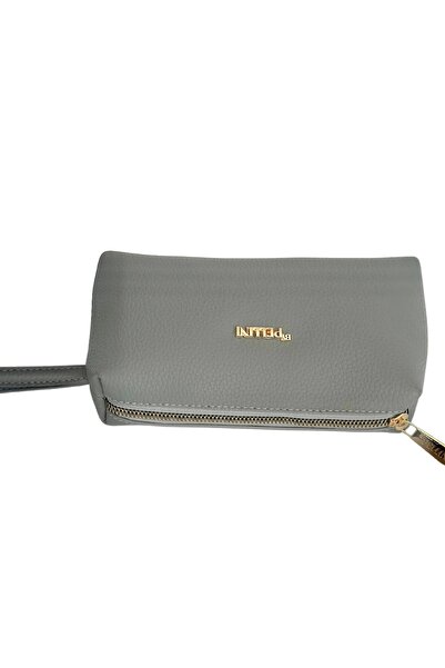By Pellini Light Gray Mini Size Makeup Handbag
