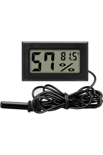 Unichrome Mini Lcd Nem Sıcaklık Isı Ölçer Problu Dijital Termometre Higrometr...