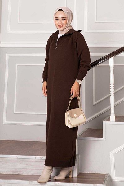 EBRUTESETTÜR High Top Zippered Knitwear Dress