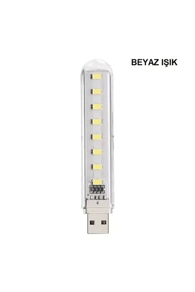 OEM Taşınabilir Mini Usb Led Lamba 8 Beyaz Led 5730 Smd Kamp Stick Led Unichrome