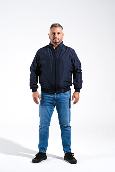 Derin Mavi 4 MEVSİM GİYİLECEK PİLOT MONT