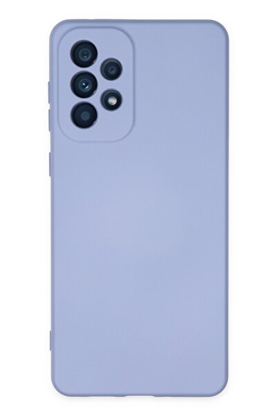 Samsung Galaxy A23 4G Kılıf Silikon Kılıf Yumuşak Kılıf İçi Kadife Lansman - Lila