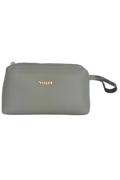 By Pellini Light Gray Mini Size Makeup Handbag