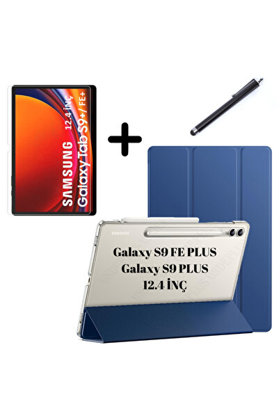 UnDePlus Samsung Galaxy Tab S9 Fe Plus/s10 Plus/s9 Plus Kılıf Set Pu Deri Sma...