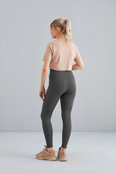 Dream Style Kadın Içi Polarlı, Lastikli, Şardonlu, Fitilli, Toparlayıcı Interlok Kışlık Örme Tayt