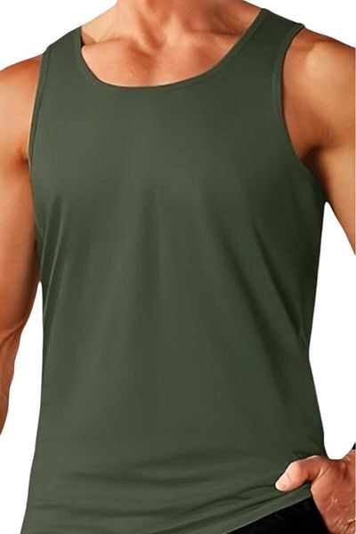 Uniquetrenders Ανδρικό βαμβακερό εσώρουχο 3'li Athlete Soldier Singlet Soldier