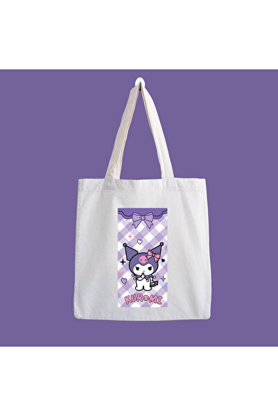 designedfy Kuromi Aesthetic Αδιάβροχη υφασμάτινη τσάντα με στάμπα, τσάντα παρ...