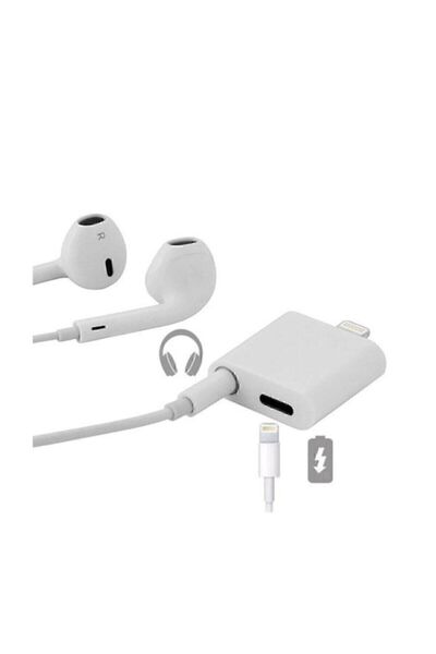 Genel Markalar Iphone Ipad Lightning Uyumlu Kulaklık Ve Şarj Çevirici Dönüştürücü Çoğaltıcı Kablo 6 7 8 X Xs Xs Ma