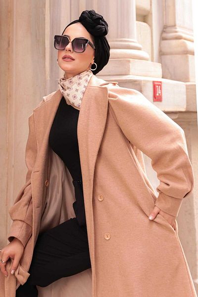 EBRUTESETTÜR Balloon Sleeve Stamp Coat