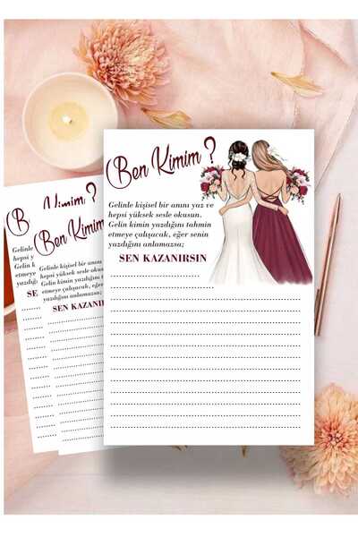 ZY TASARIM ZY Petrecerea burlacilor CĂRĂȚI sunt eu? Cărți de joc 8 bucăți