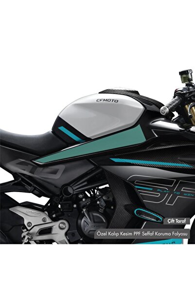 Motiker CF MOTO 450 SR Orta Şase Şefaf Koruma Folyo