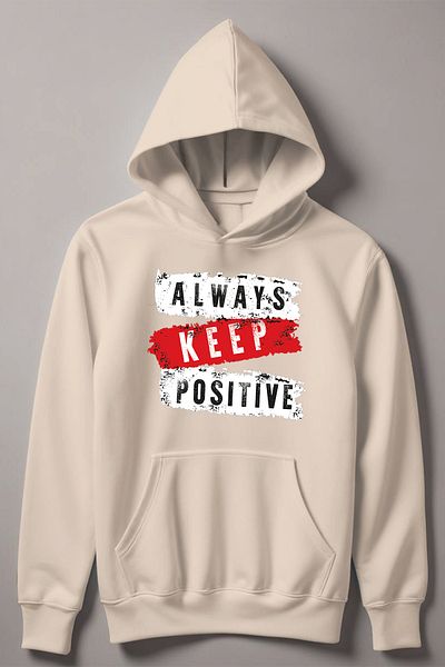 MYADA Παιδικό φούτερ με κουκούλα με κουκούλα Always Keep Positive 11063