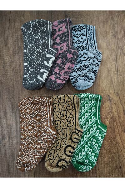 Leement socks Дамски чорапи Cheeky с 6 чифта вълнени плетени панталони и зестра, подаръчни ботуши