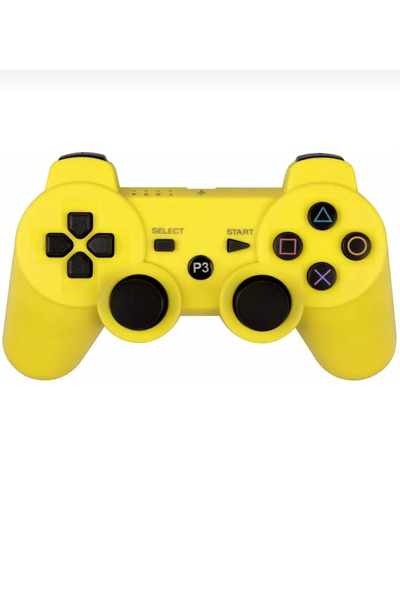 CRK TECH Ps3 Joystick Ps3 Kol Sarı , 1,5 Mt Sarj Kablosu Dahil