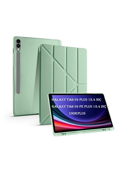 UnDePlus Samsung Galaxy Tab S9 Fe Plus/s10 Plus Kılıf Kalem Bölmeli Trifoldin...