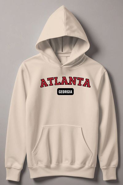 MYADA Atlanta Georgia εμπριμέ παιδικό φούτερ με κουκούλα - 12442