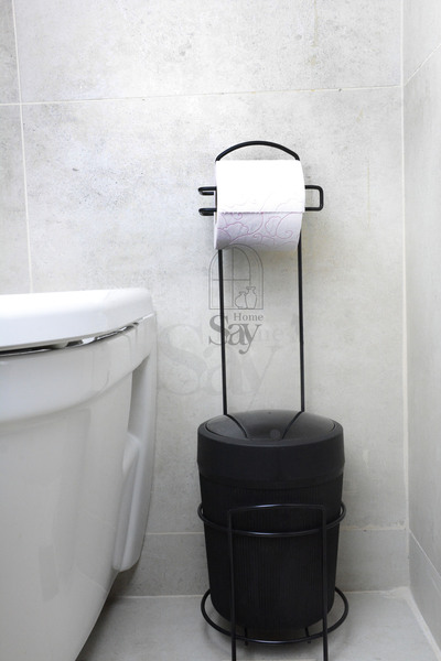 SAY HOME ÇÖP KOVALI WC'LİK (SİYAH)